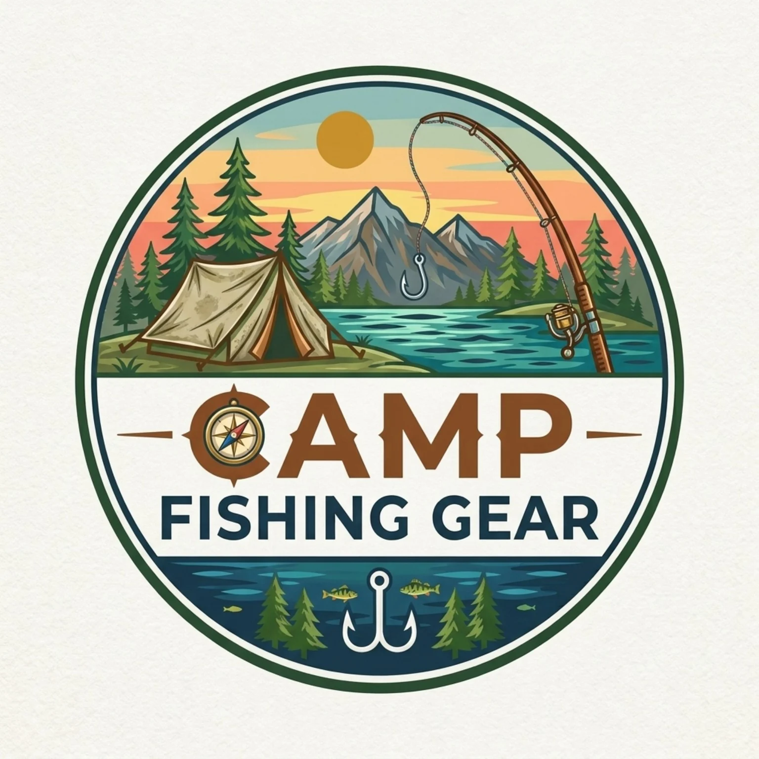 Camp Fishing Gear logo